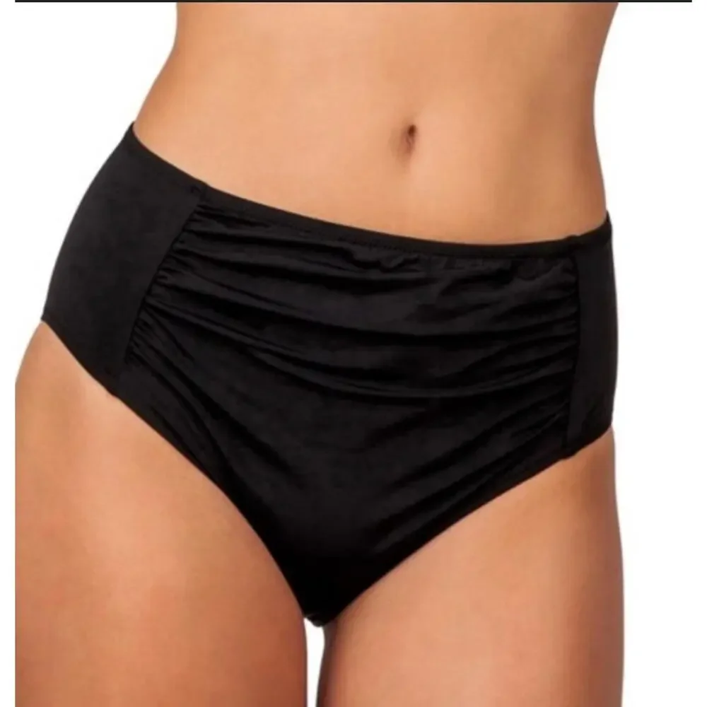 Radio Fiji Black Catalina High Waist Bikini Bottom L